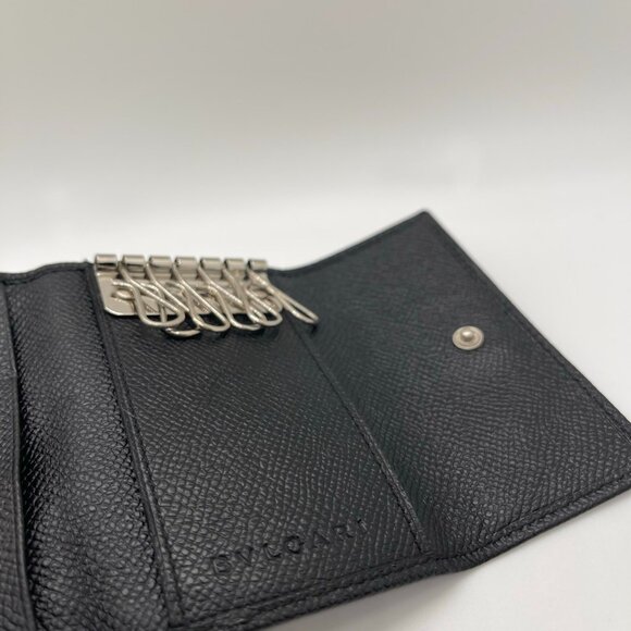 Bvlgari excellent condition authentic Key Case Black ring Made in Italy Bulgari - Picture 12 of 14